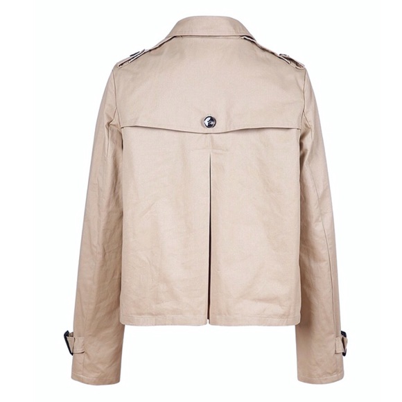 💥 SALE Double Breasted Swing Style Trench Coat - Picture 3 of 3